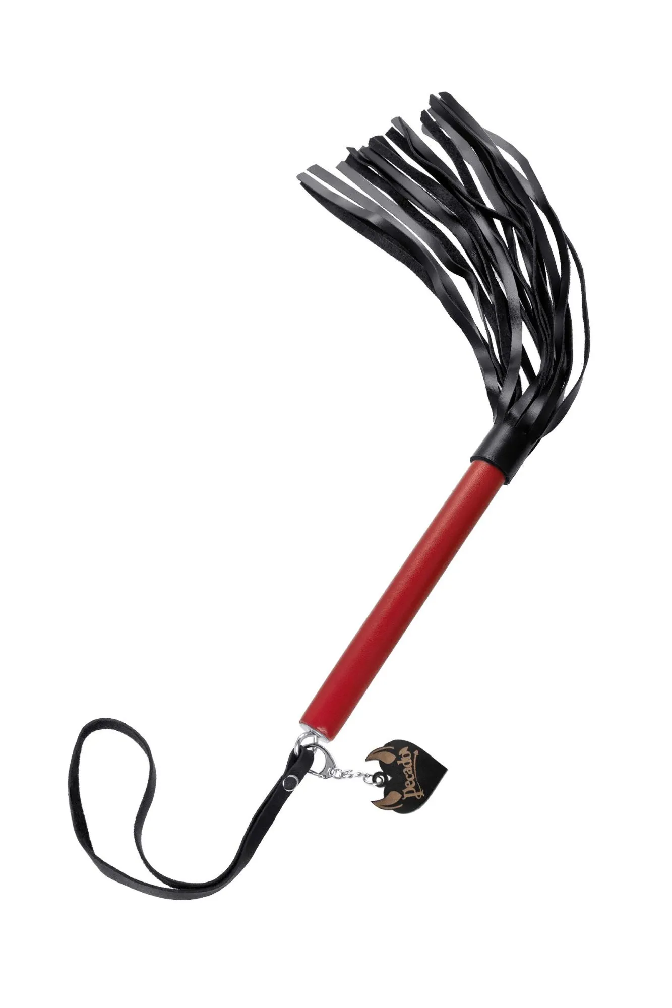 плеть pecado bdsm, красная рукоять, чёрные хлысты, натуральная кожа в Севастополе