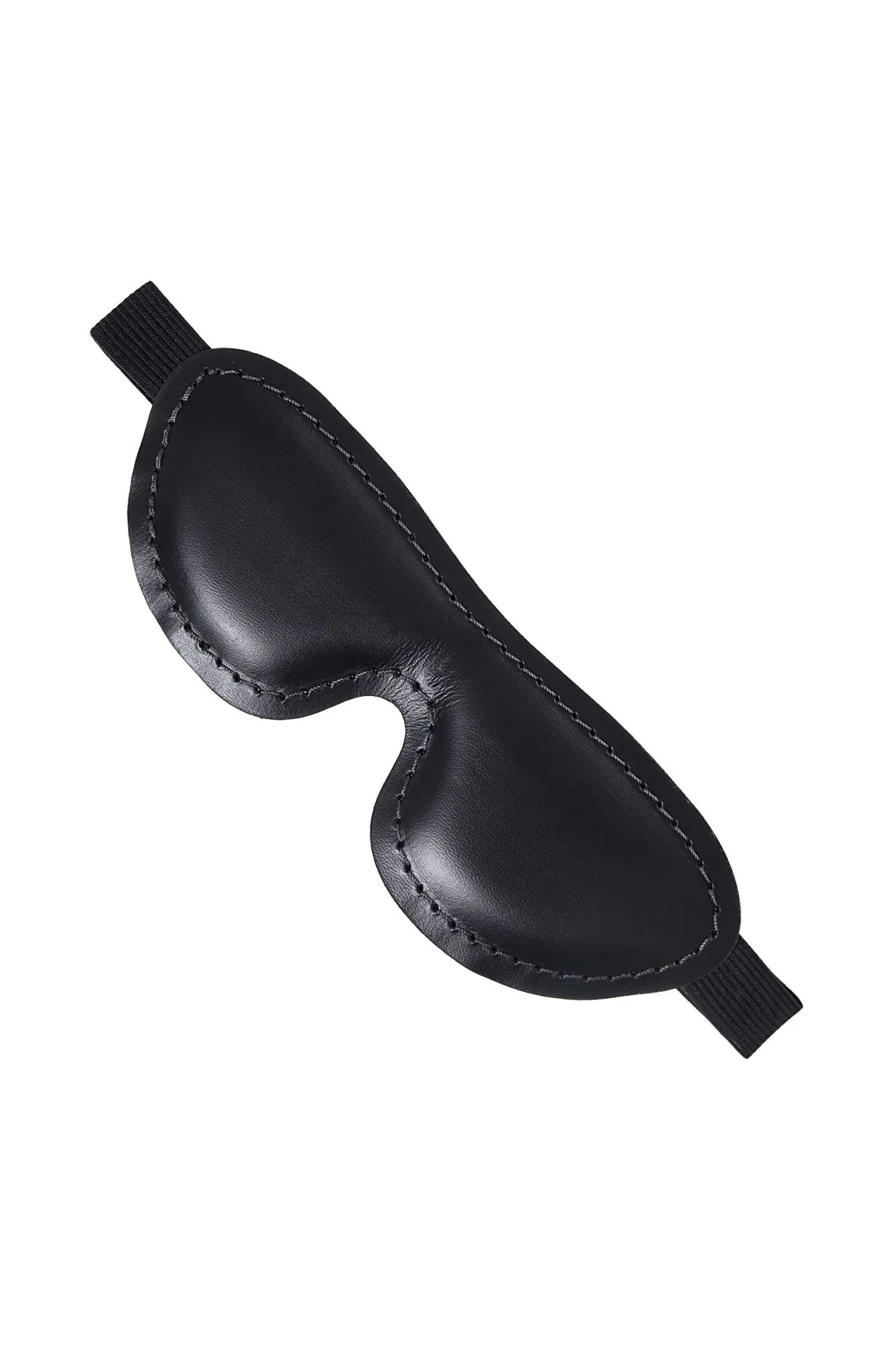 маска pecado bdsm, мягкая закрытая овальная, натуральная кожа, черная в Севастополе