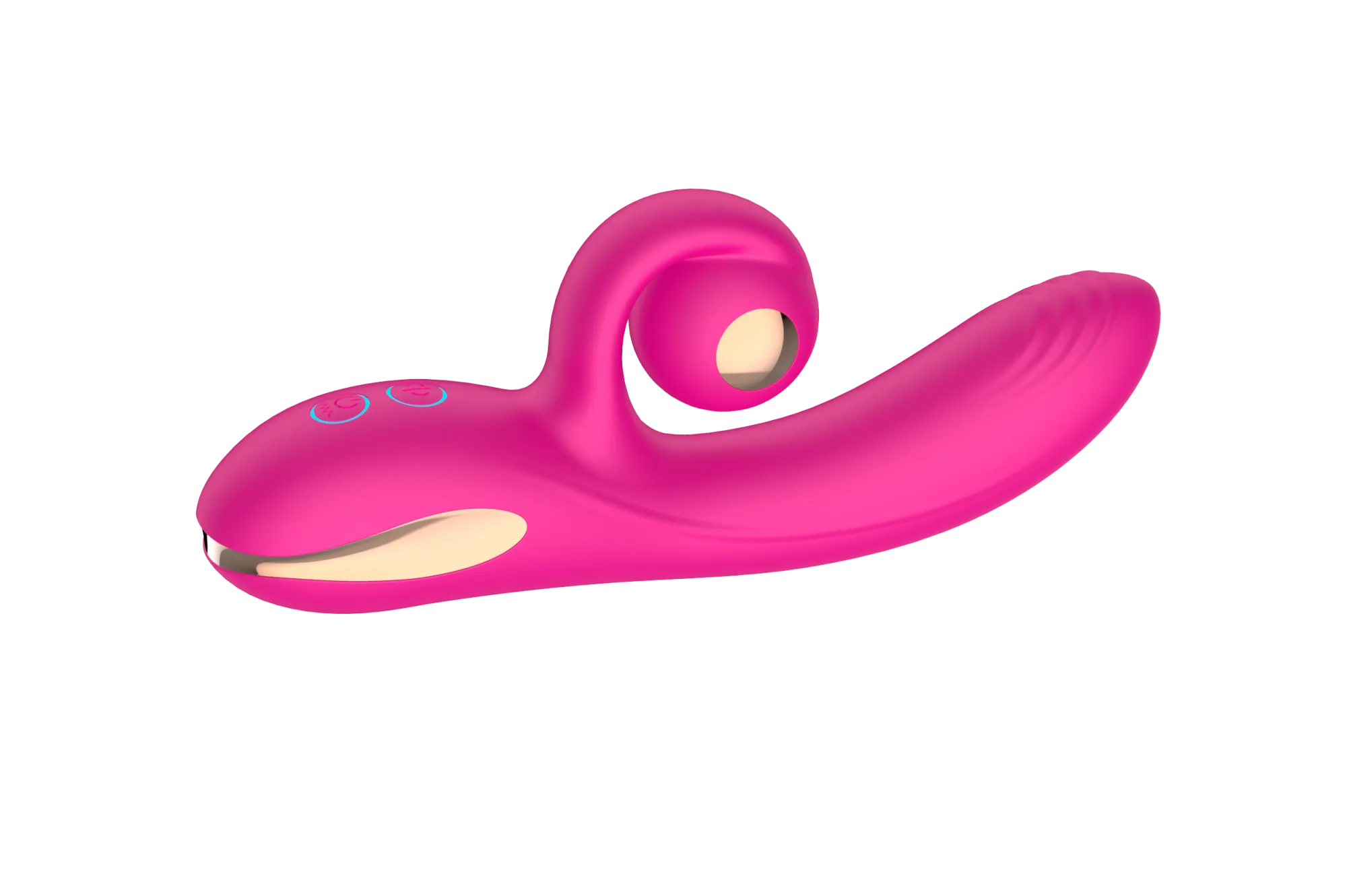 силиконовый вибратор-кролик с функцией вращения sw3052-hot-pink в Севастополе