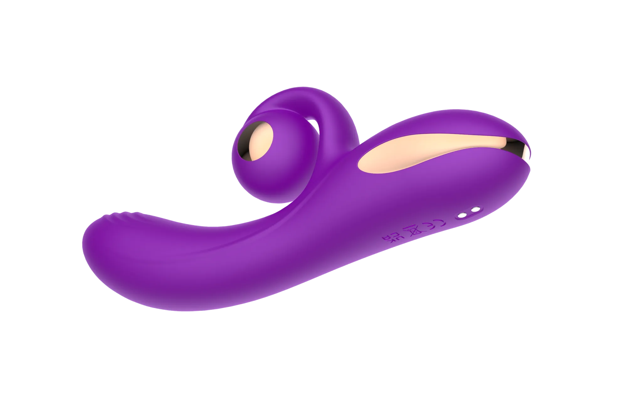силиконовый вибратор-кролик с функцией вращения sw3052-purple в Севастополе