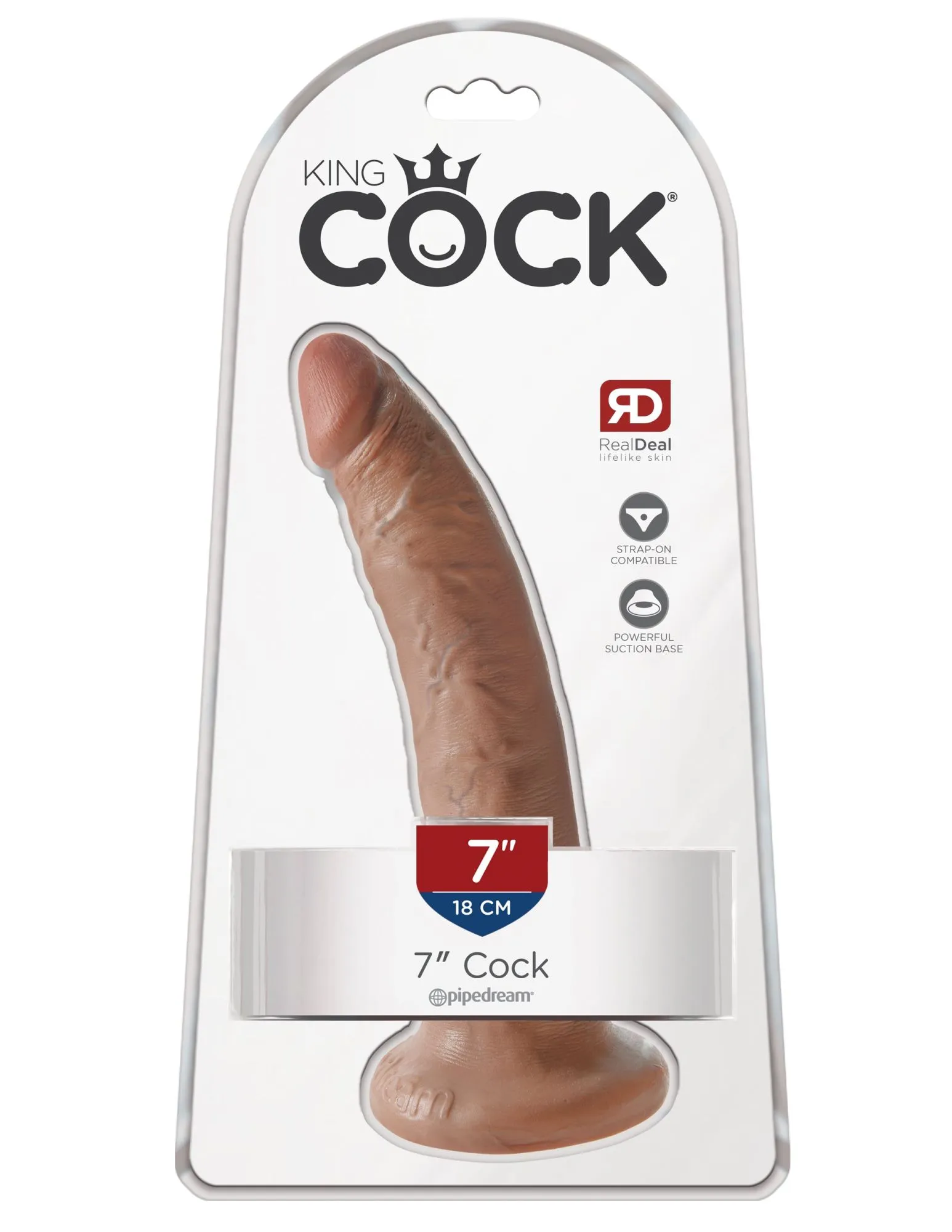 фаллоимитатор king cock 7" мулат cock - flesh pipedream 550222pd в Севастополе