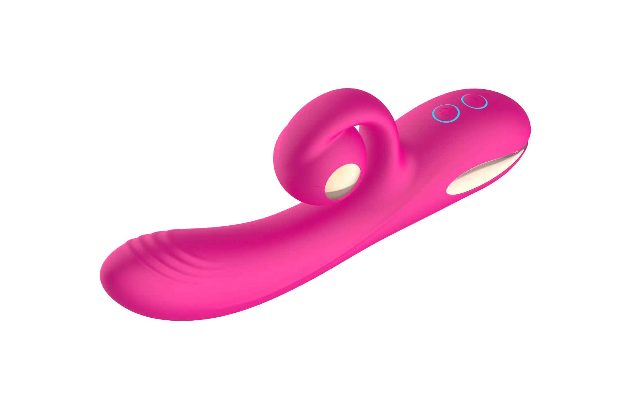 силиконовый вибратор-кролик с функцией вращения sw3052-hot-pink в Севастополе