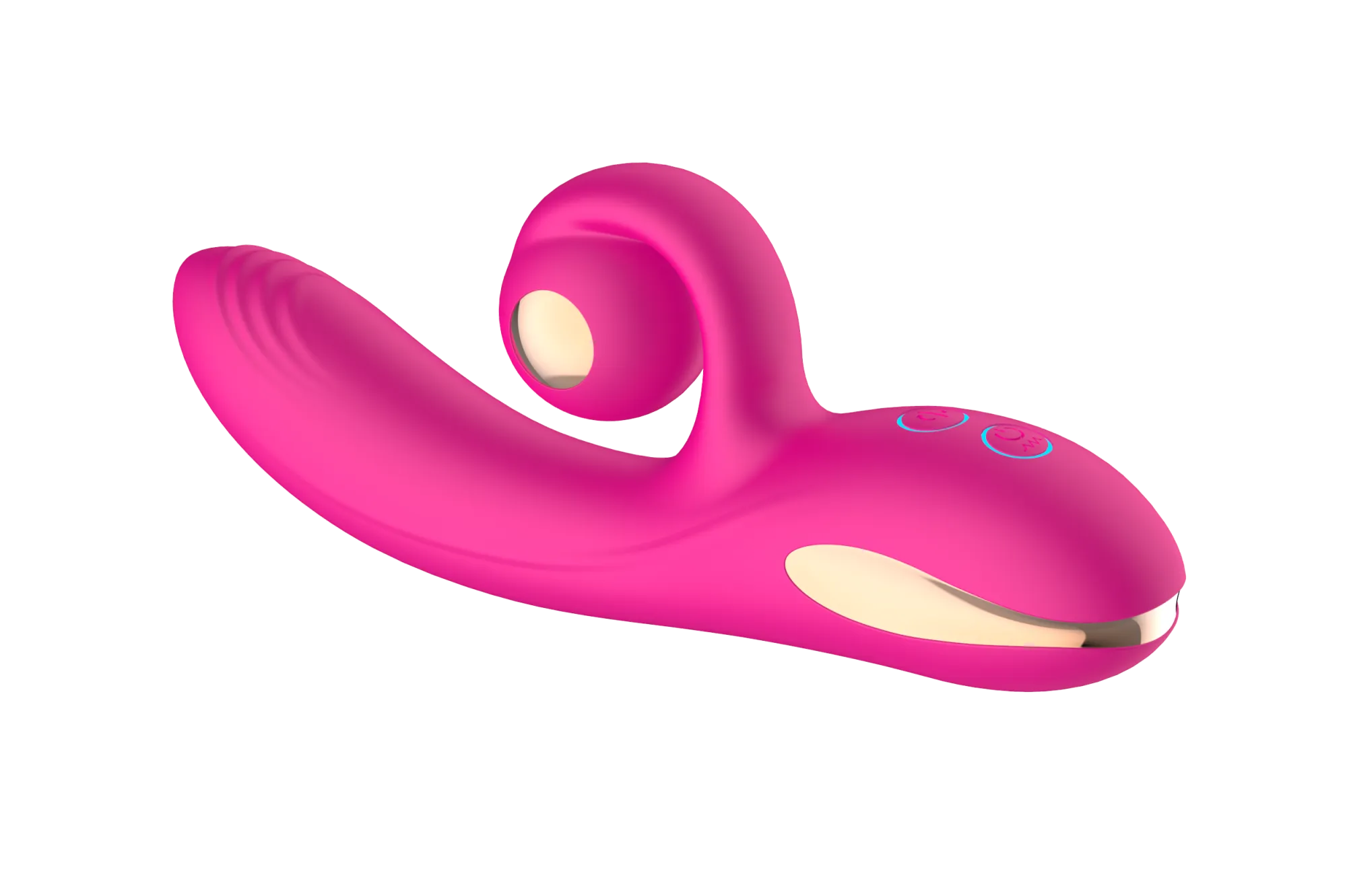 силиконовый вибратор-кролик с функцией вращения sw3052-hot-pink в Севастополе