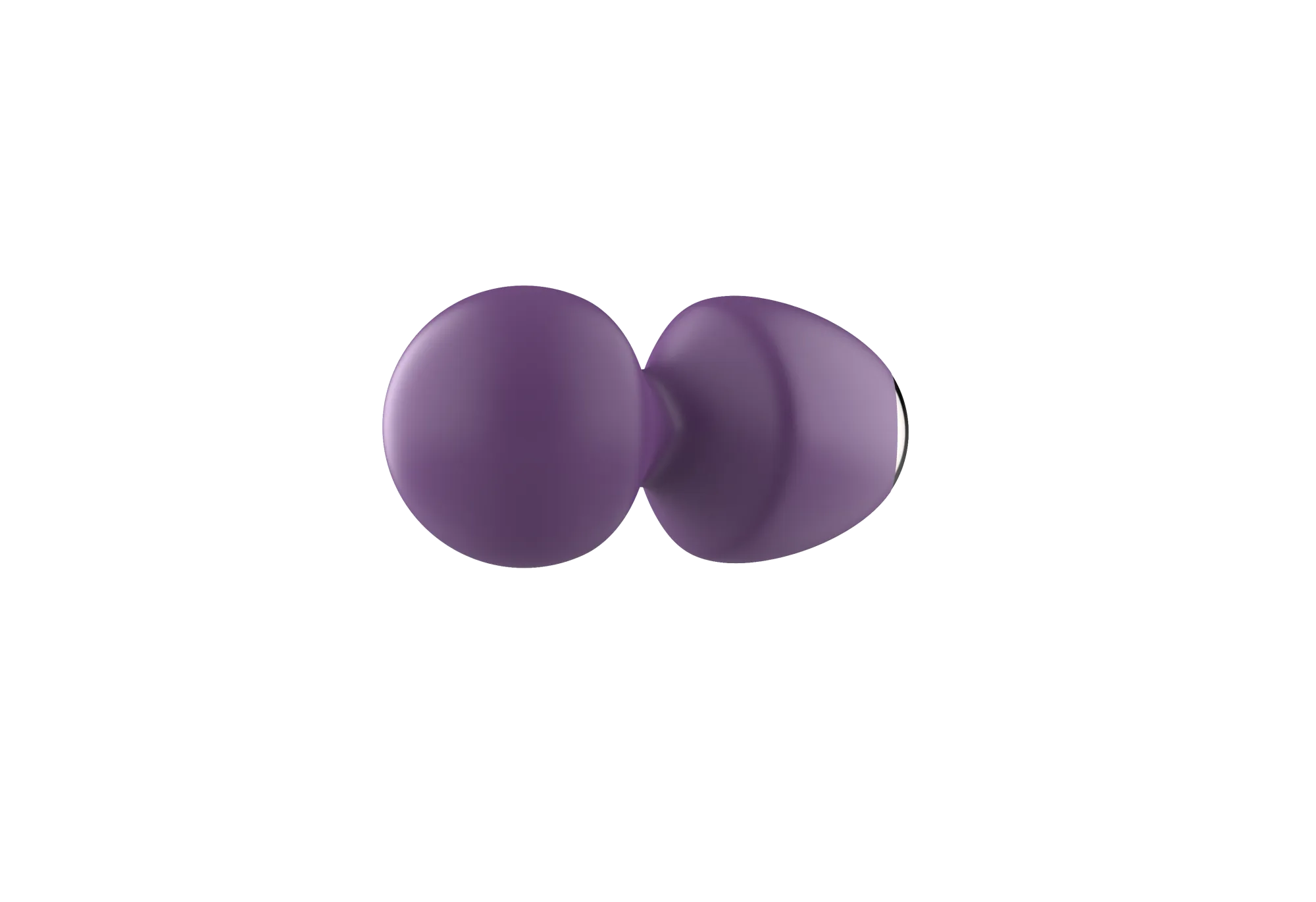 вибратор- вонд с изогнутым корпусом secwell sw24125-purple в Севастополе