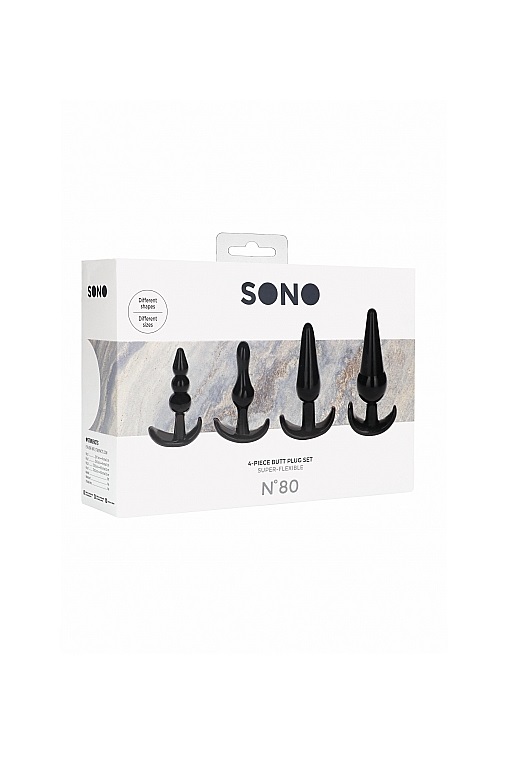 набор анальных пробок no. 80 4-piece butt plug set в Севастополе