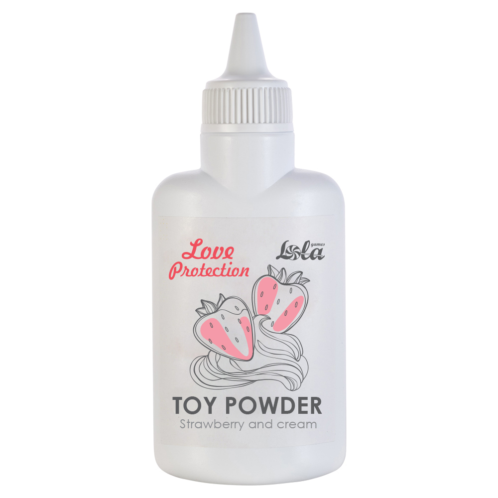 пудра для игрушек ароматизированная love protection клубника со сливками 30гр 1820-01lola в Севастополе