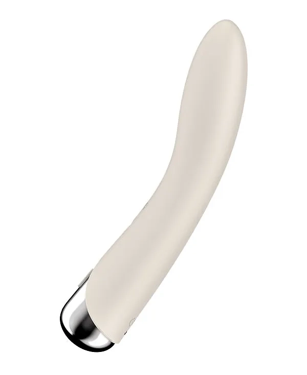 вибратор для точки g  с ротацией satisfyer spinning vibe 1, силикон, бежевый, 17,8 см в Севастополе