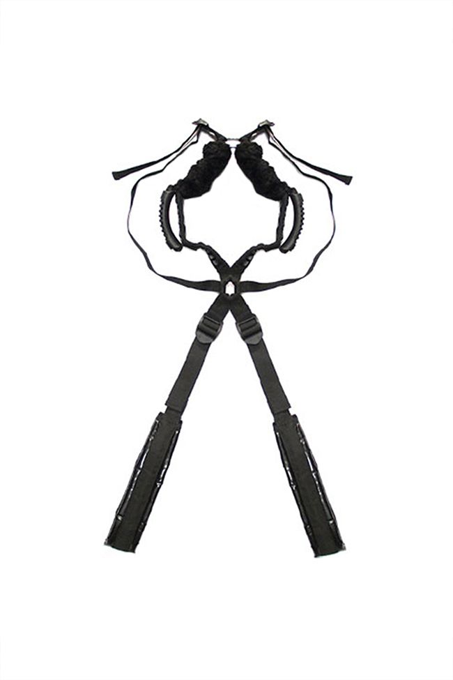 комплект бондажный roomfun sex harness bondage на сбруе, черный в Севастополе
