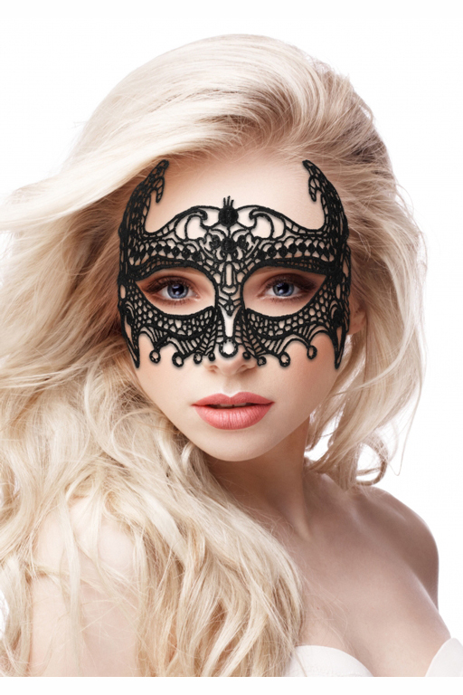 кружевная маска ручной работы на глаза empress black lace mask в Севастополе