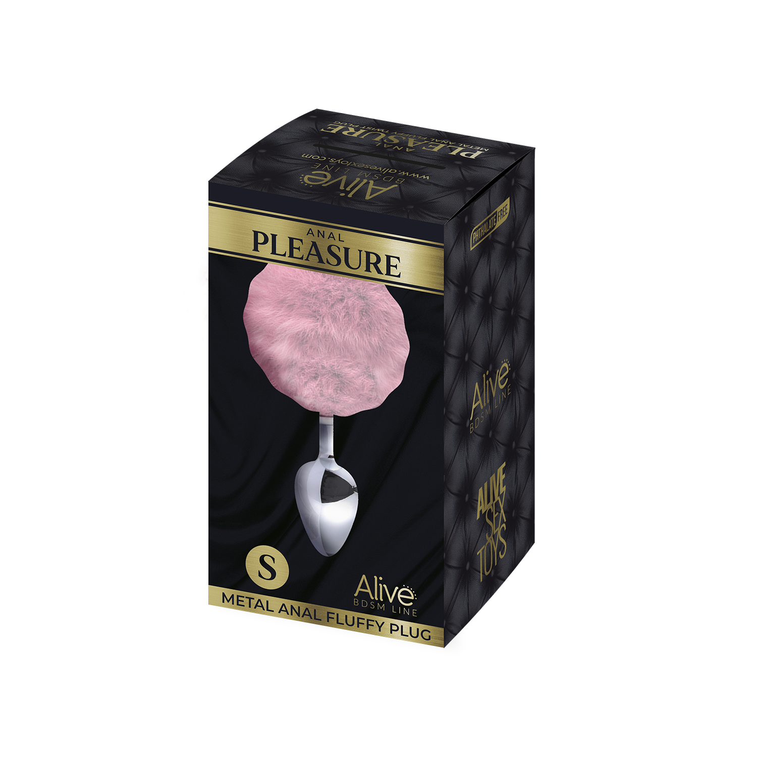 анальная пробка metal anal fluffly plug s pink 70372al в Севастополе