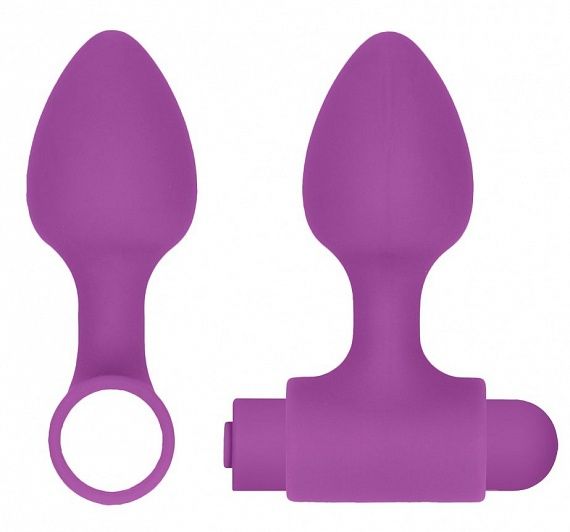 набор анальных стимуляторов shots media usb-rechargeable anal set, фиолетовый в Севастополе