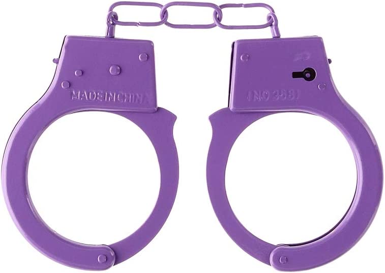 наручники металлические beginner's handcuffs, фиолетовые в Севастополе