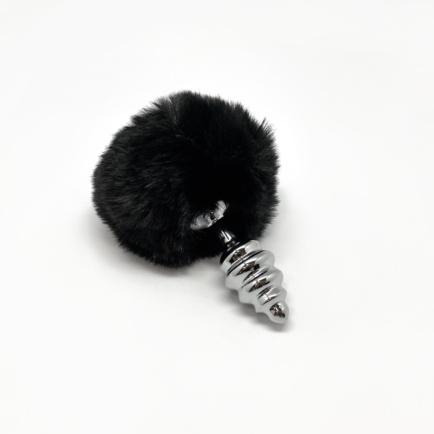 анальная пробка metal anal fluffly twist plug s black 70391al в Севастополе