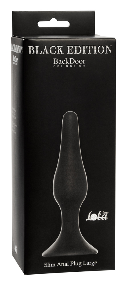 Анальная пробка Slim Anal Plug Large Black 4205-01Lola