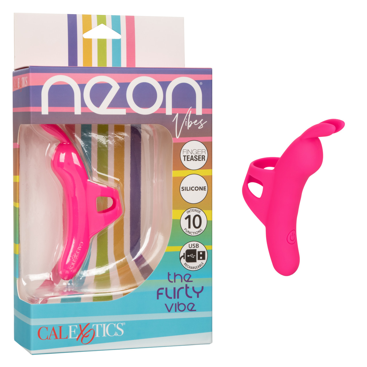 Мини вибромассажер на палец NEON VIBES THE FLIRTY VIBE