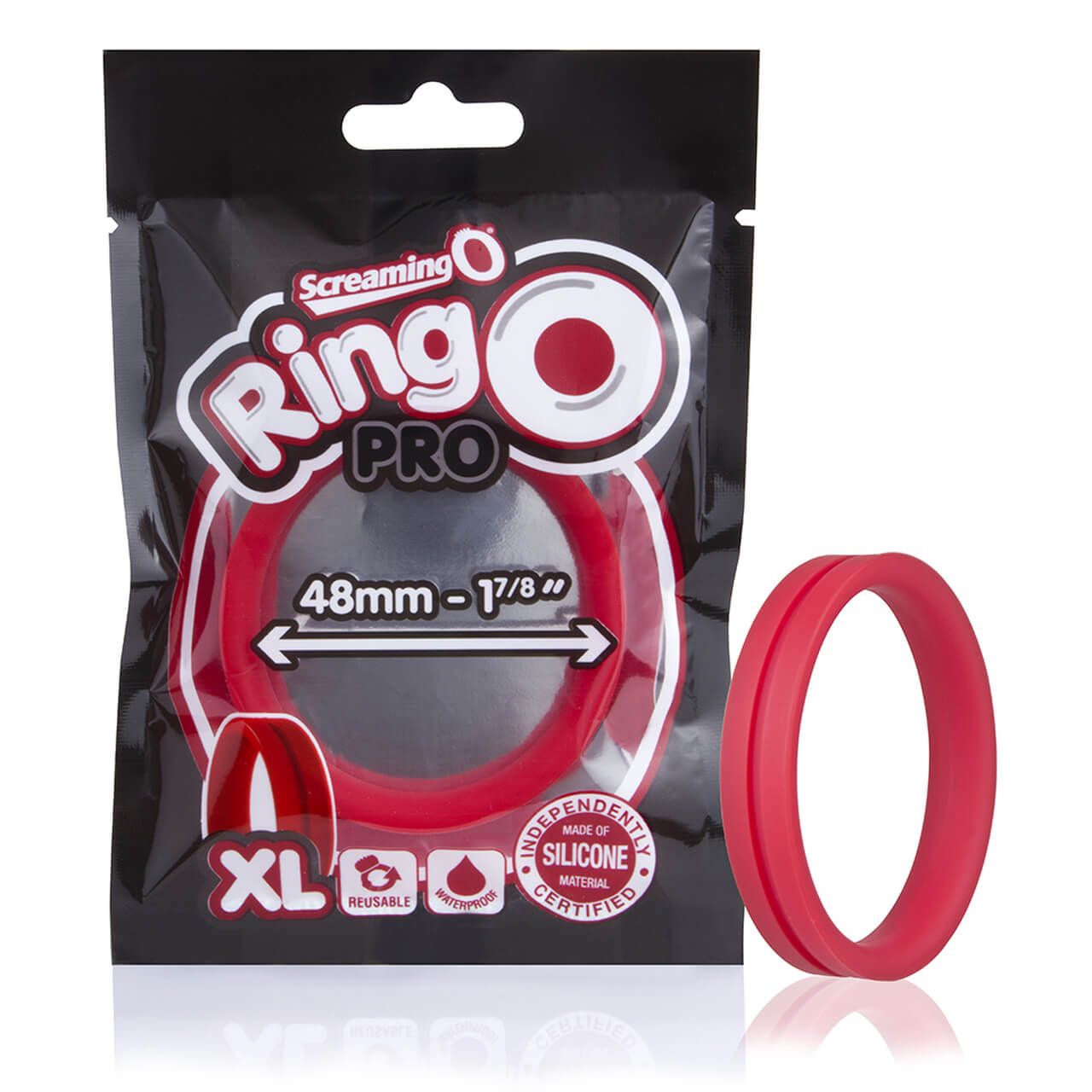кольцо на пенис screamingo ringo pro xl, красное в Севастополе