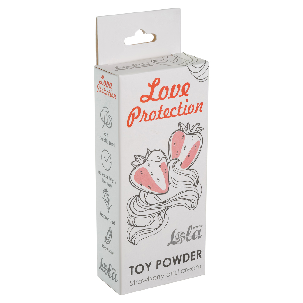 пудра для игрушек ароматизированная love protection клубника со сливками 15гр 1820-00lola в Севастополе