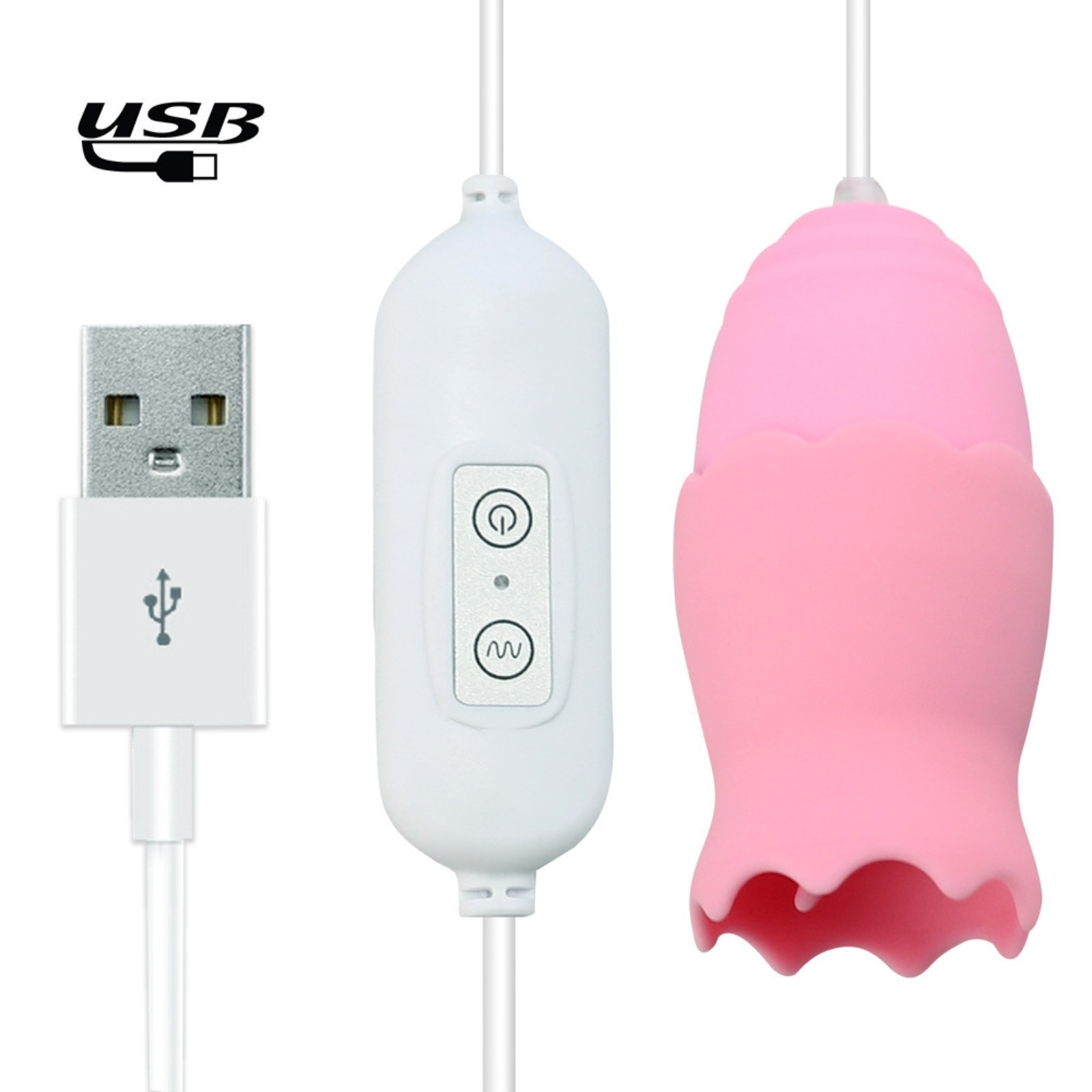 виброяйца с насадкой для сосков и клитора, 12 режимов, usb, силикон, розовый в Севастополе