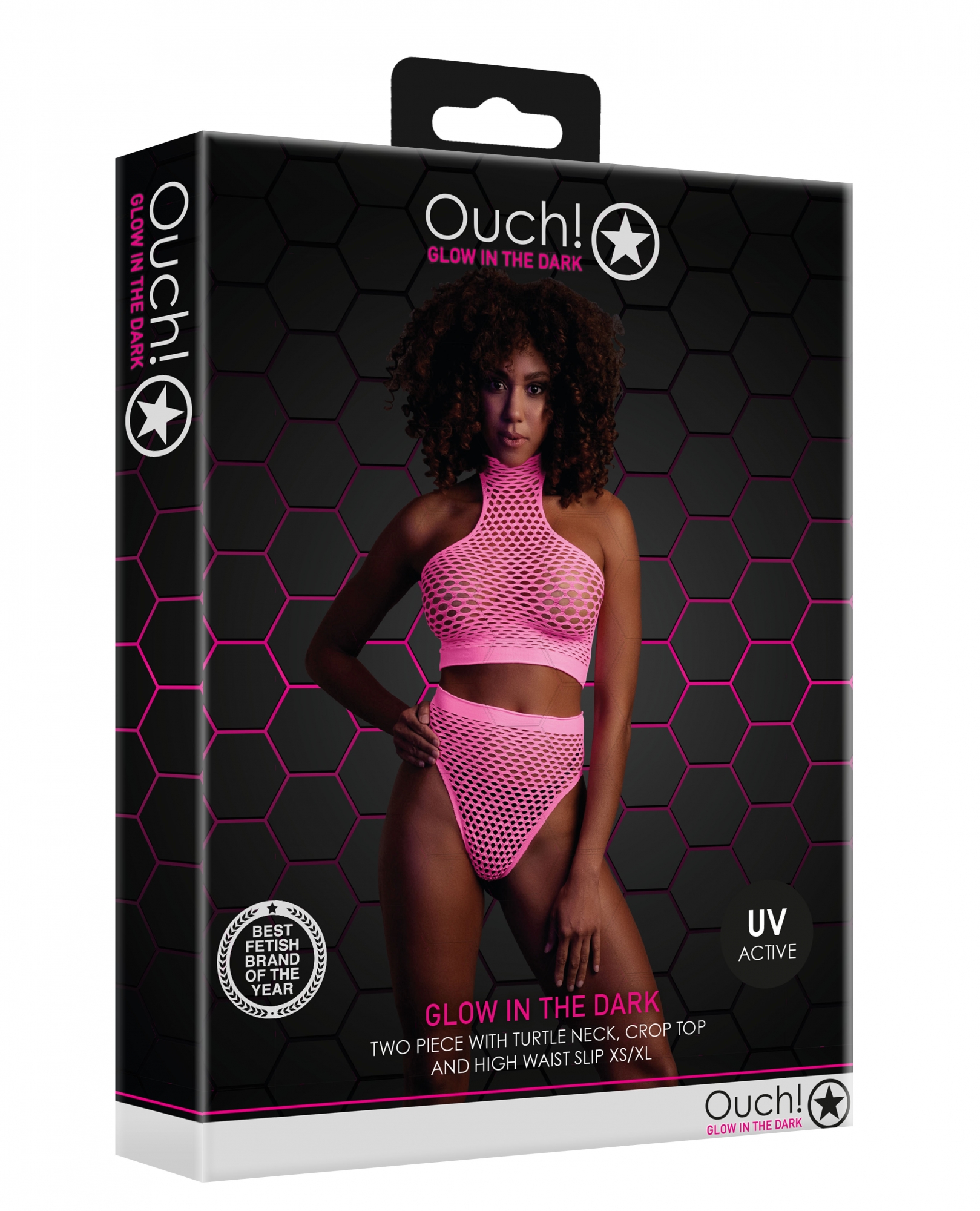 Топ и трусики Turtle Neck and High Waist Slip - Pink - XS/XL