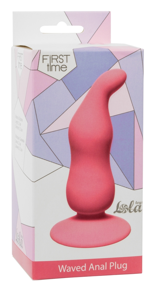 анальная пробка waved anal plug pink 4104-01lola в Севастополе