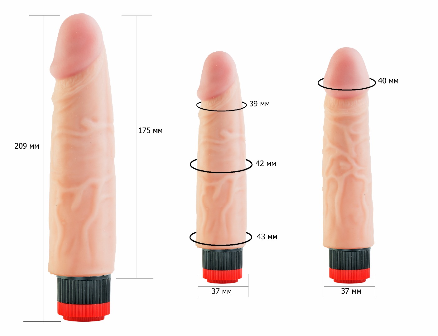 вибромассажёр cock next 7" 601105ru в Севастополе