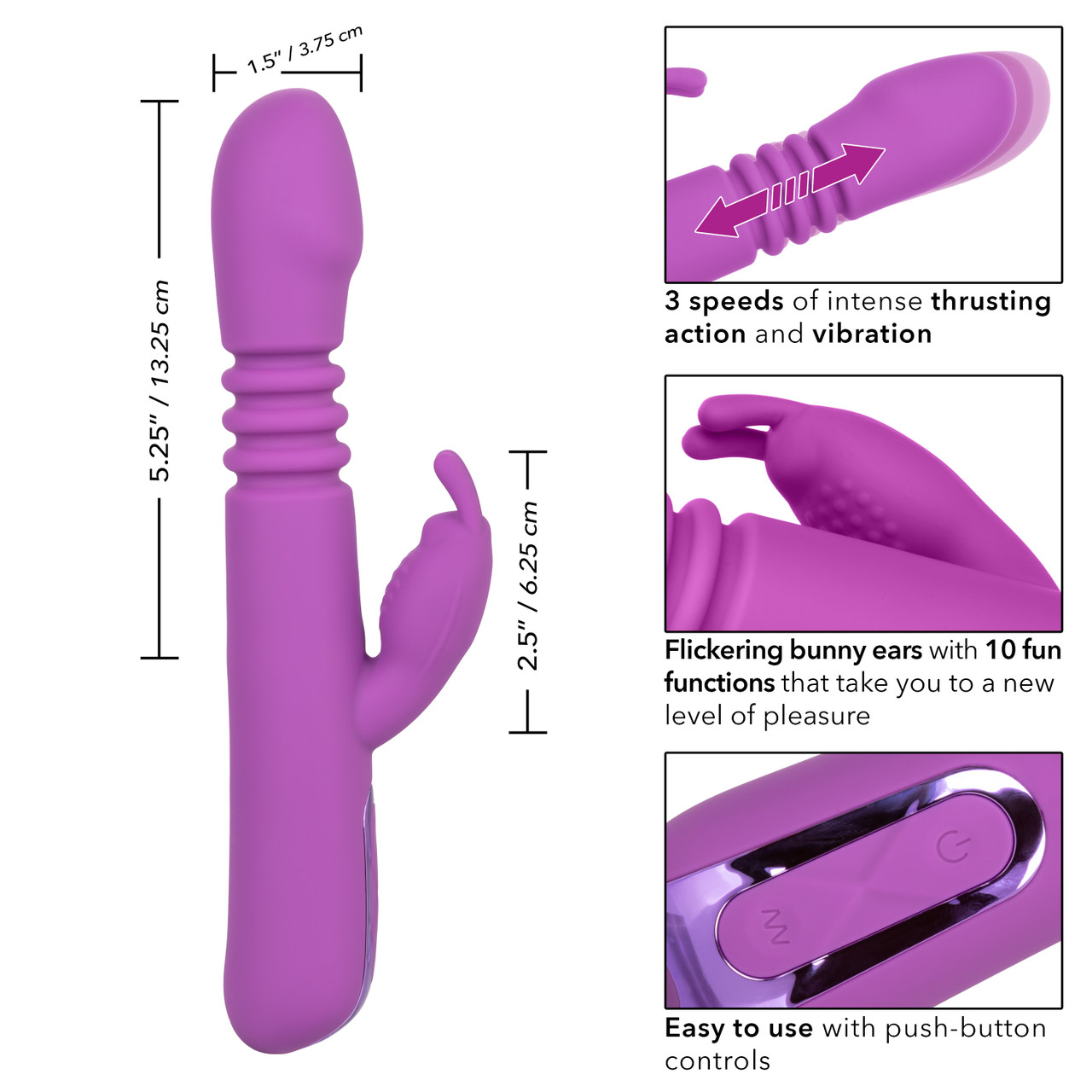 вибратор-кролик jack rabbit elite thrusting rabbit в Севастополе