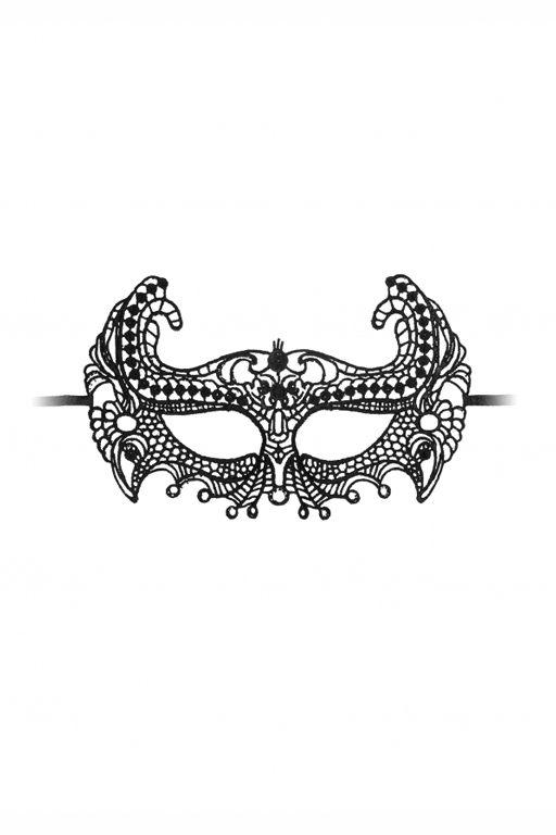 кружевная маска ручной работы на глаза empress black lace mask в Севастополе