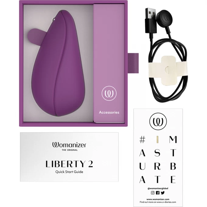 клиторальный стимулятор womanizer liberty 2 purple, фиолетовый в Севастополе