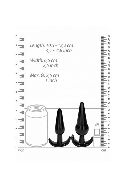 набор анальных пробок no. 80 4-piece butt plug set в Севастополе