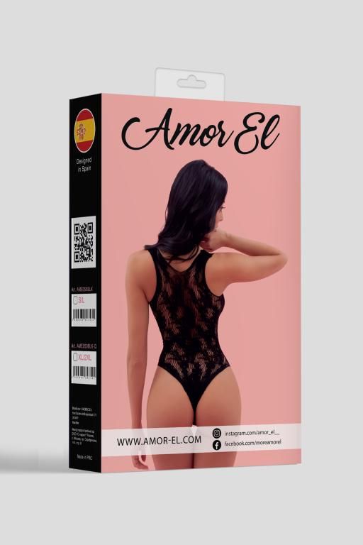 Эротическое боди amor el (s/l), черный в Севастополе
