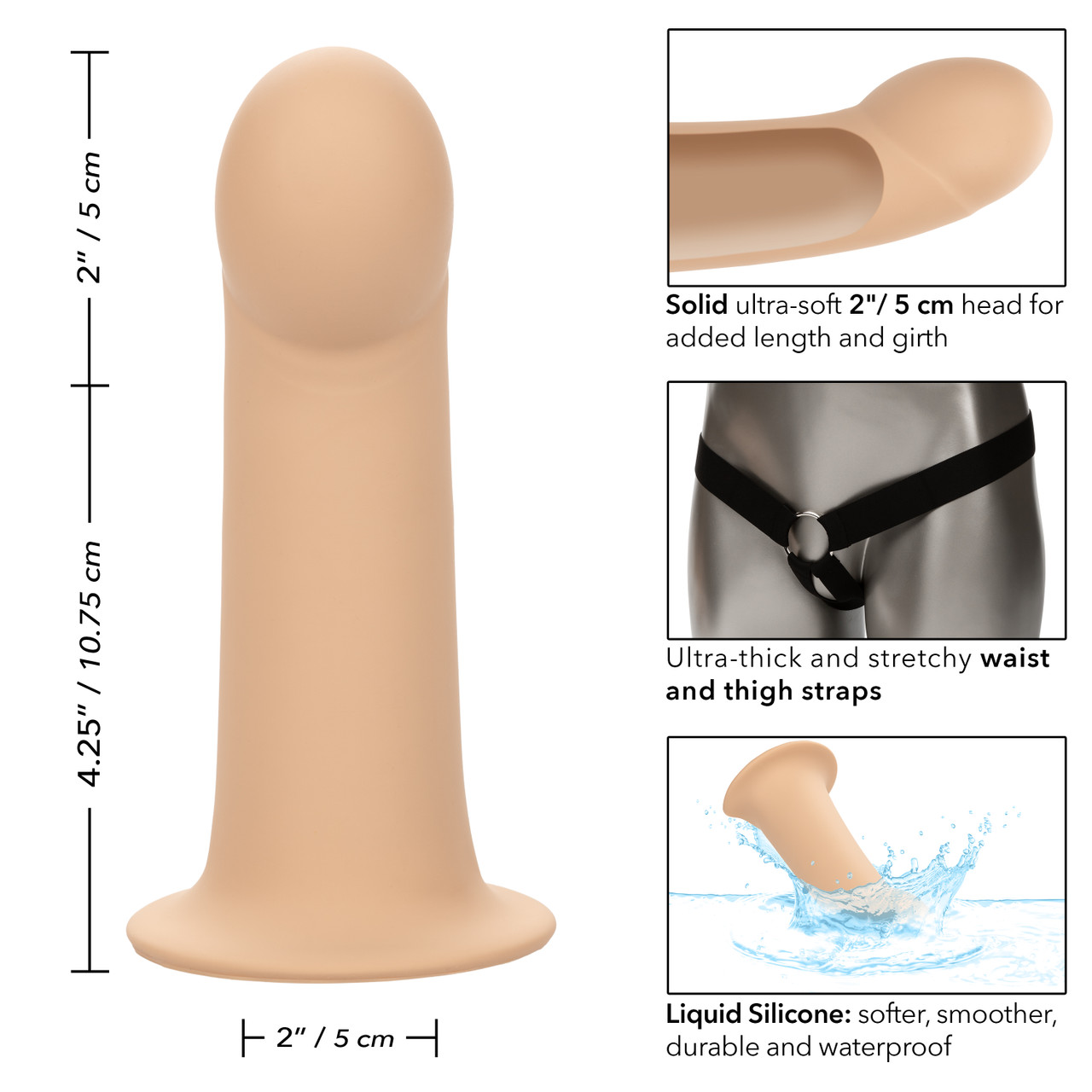 фаллопротез из силикона performance maxx extension with harness (15,75 х 5 см.) в Севастополе