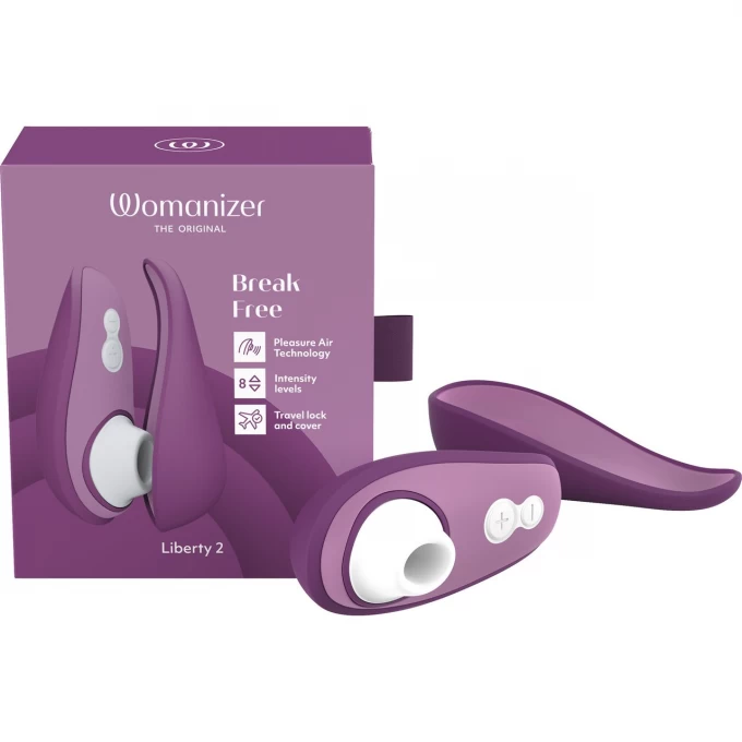 клиторальный стимулятор womanizer liberty 2 purple, фиолетовый в Севастополе