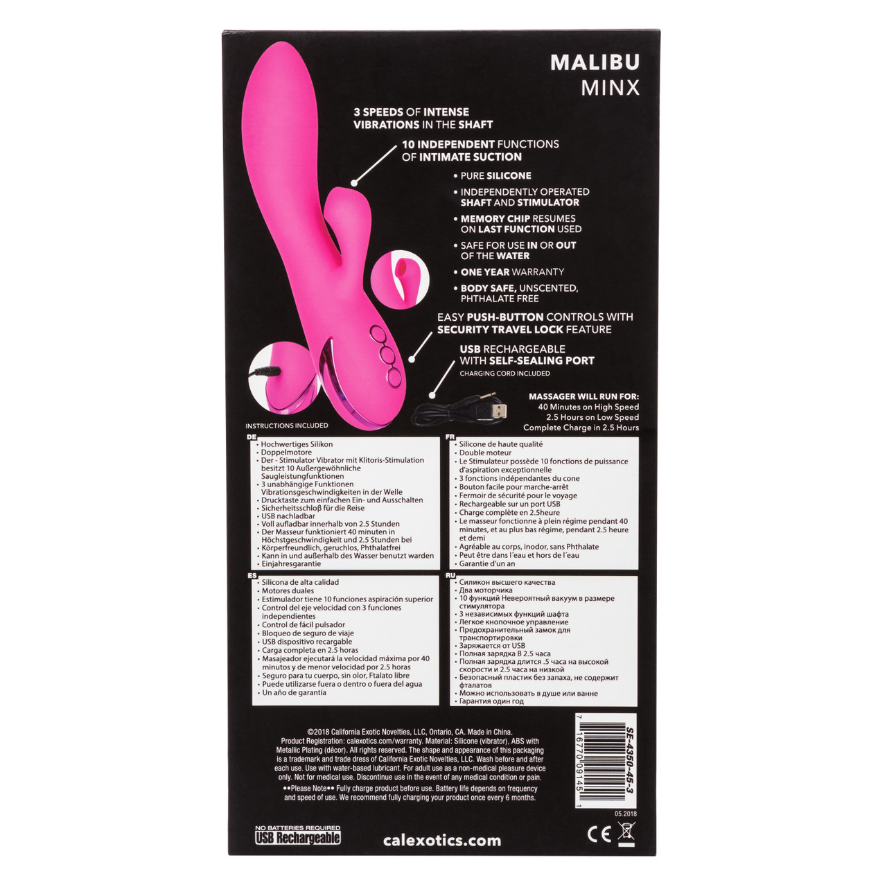 вибромассажер кролик malibu minx с функцией «мощное всасывание» в Севастополе