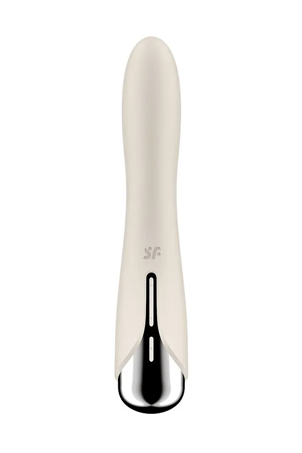вибратор для точки g  с ротацией satisfyer spinning vibe 1, силикон, бежевый, 17,8 см в Севастополе