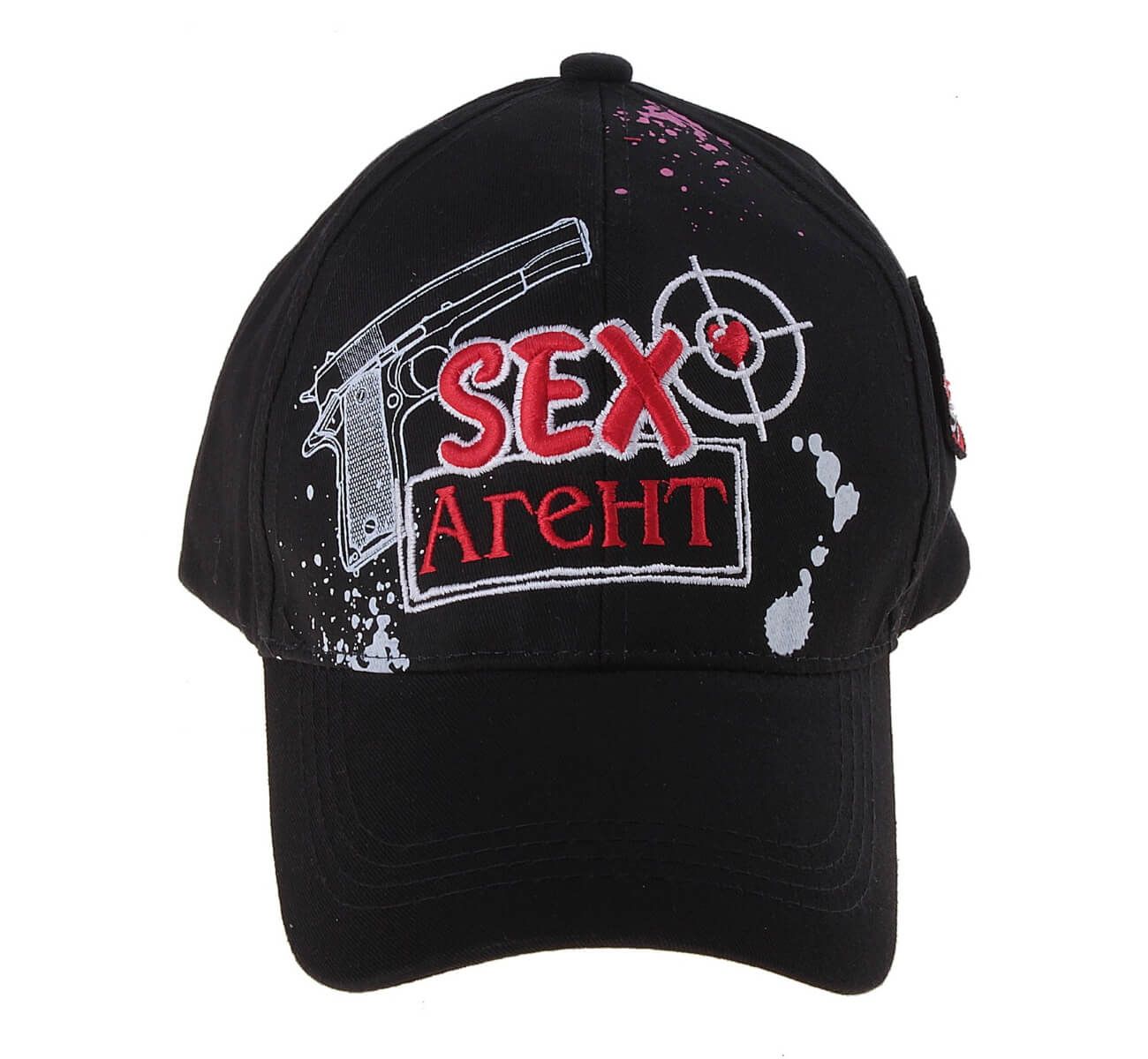 Кепка Сима Ленд Sex агент, черная