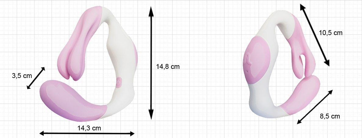 вибратор adrien lastic o venus, розово-белый в Севастополе