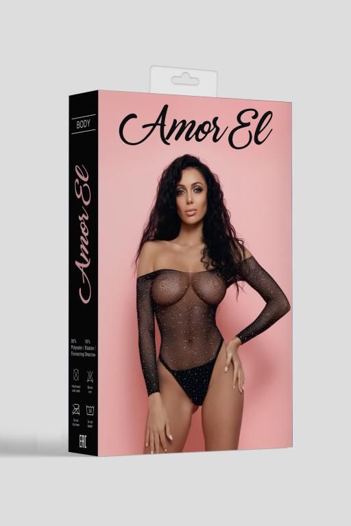 Эротическое боди amor el esponela s/l, черный в Севастополе
