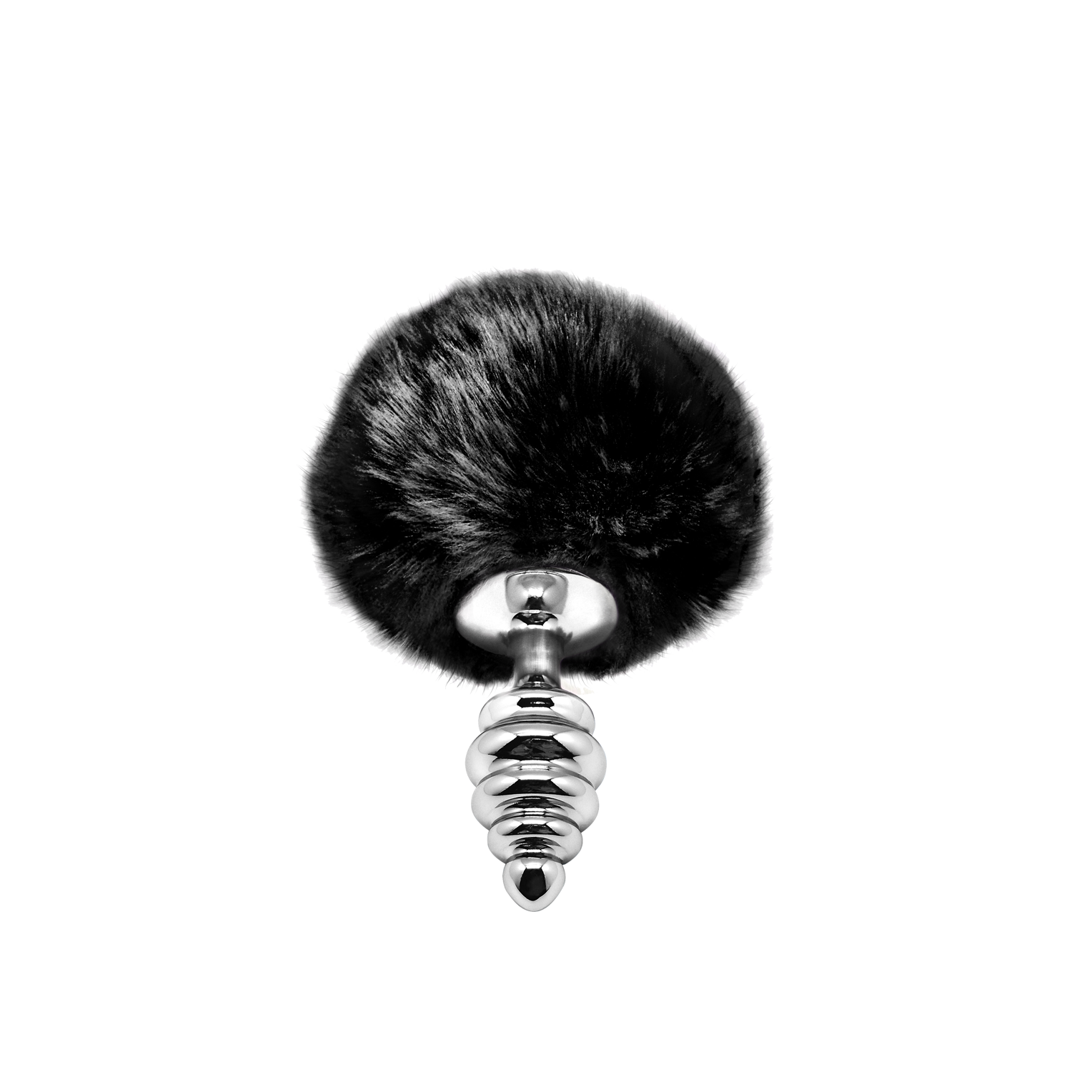 анальная пробка metal anal fluffly twist plug s black 70391al в Севастополе