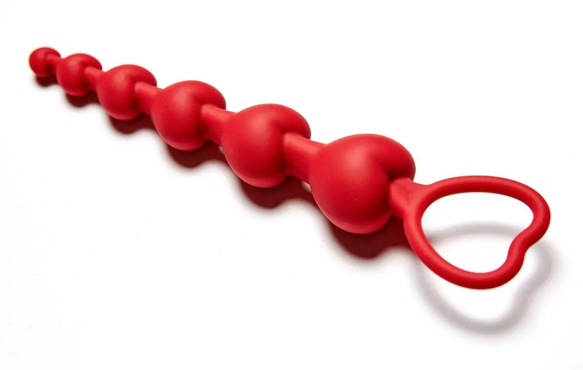 анальная цепочка love beam, красная в Севастополе