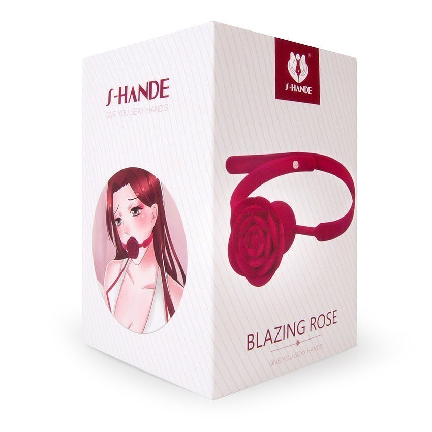вибромассажёр s-hande blazing rose, кляп с вибрацией, розовый в Севастополе