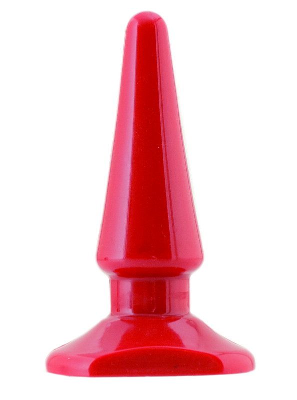 анальная втулка black & red by toyfa, пвх, красная, 10 см, ø 3 см в Севастополе