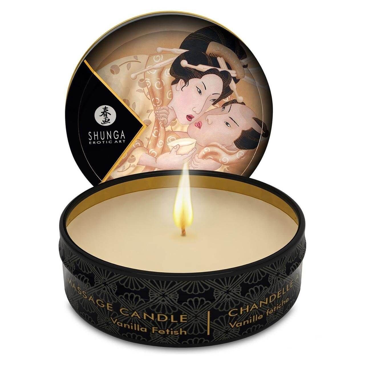 массажная свеча shunga mini massage candle vanilla, 30 мл в Севастополе