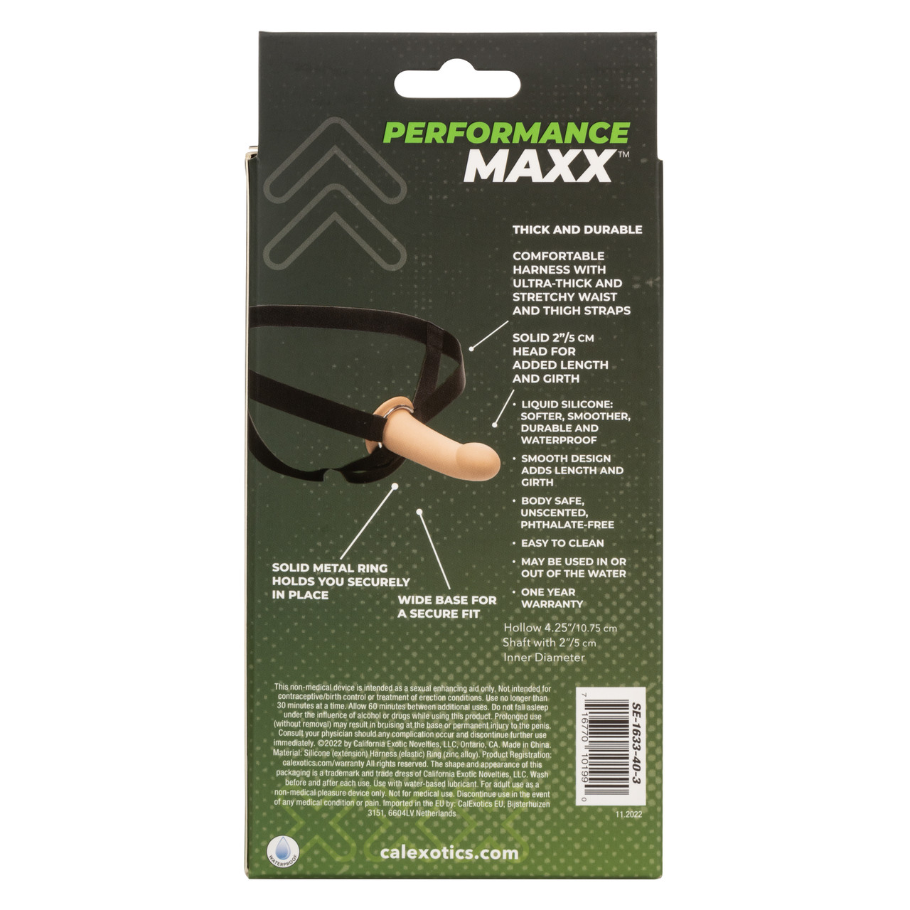 фаллопротез из силикона performance maxx extension with harness (15,75 х 5 см.) в Севастополе