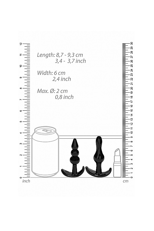 набор анальных пробок no. 80 4-piece butt plug set в Севастополе