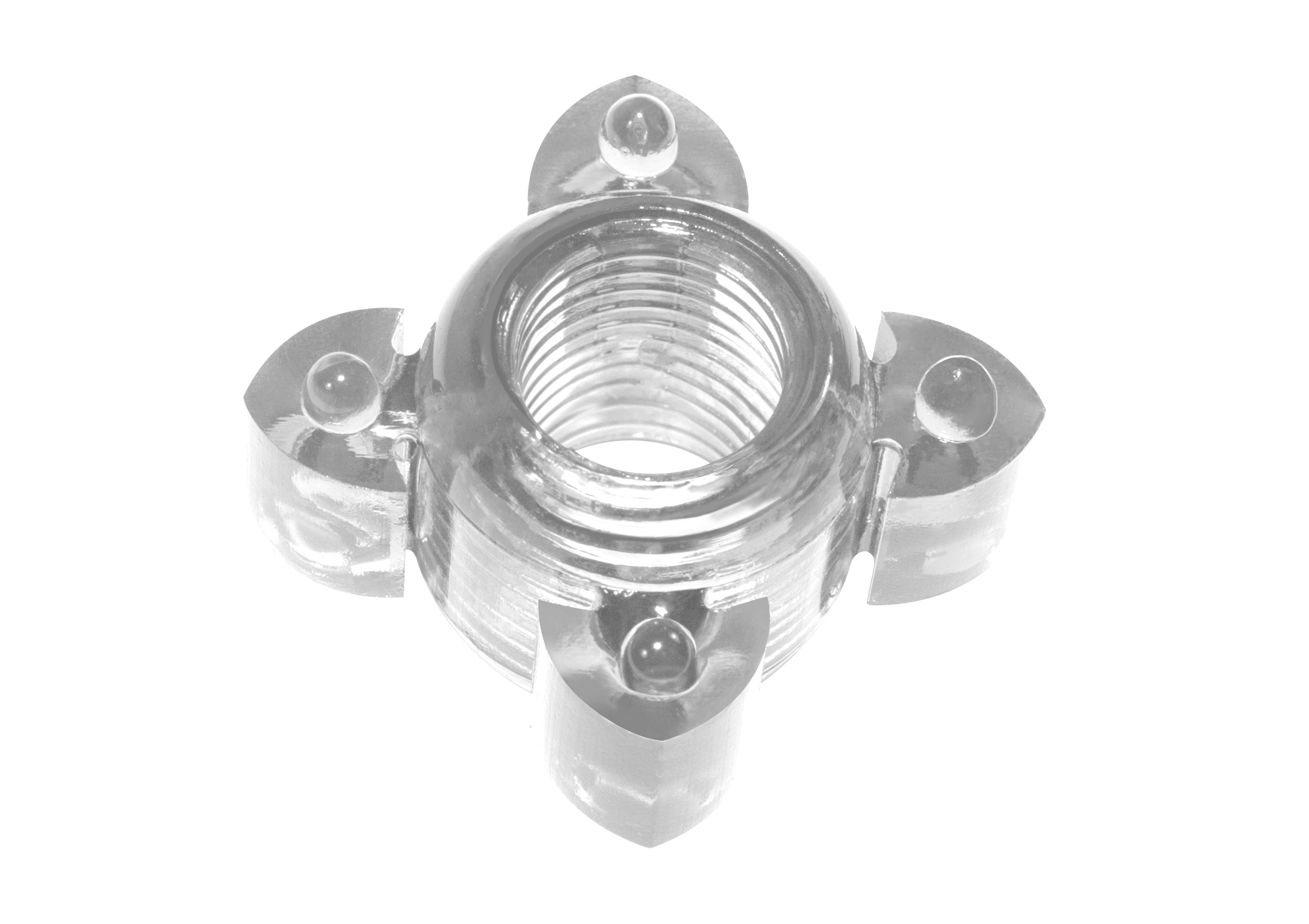 Эрекционное кольцо Rings Screw white 0112-40Lola
