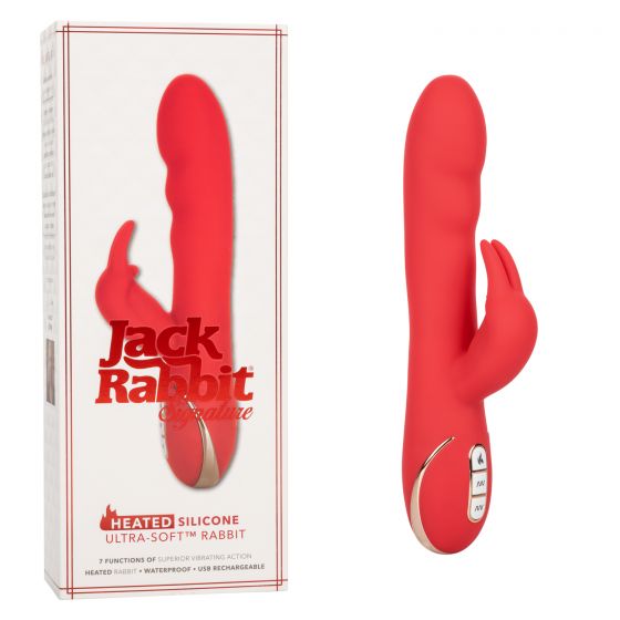 Ультра мягкий перезаряжаемый вибромассажер кролик с функцией нагрева Heated Silicone Ultra-Soft Rabb