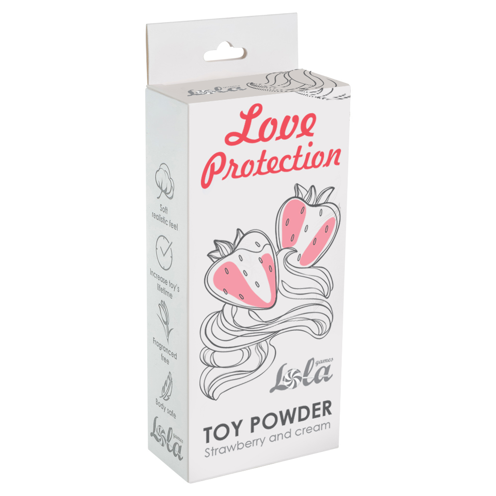 пудра для игрушек ароматизированная love protection клубника со сливками 30гр 1820-01lola в Севастополе