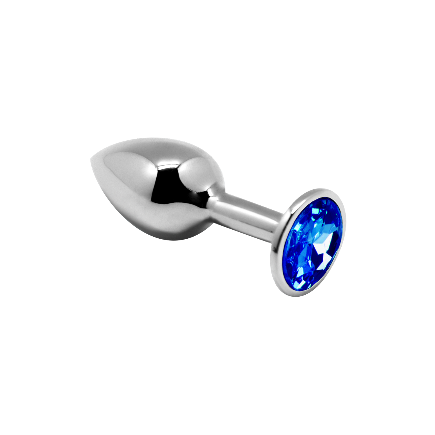 анальная пробка mini metal butt plug anal pleasure blue s 70090al в Севастополе