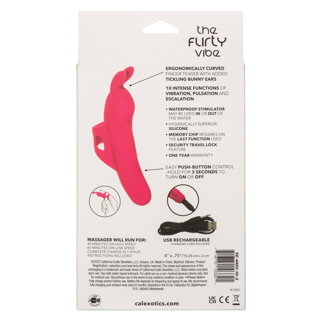 мини вибромассажер на палец neon vibes the flirty vibe в Севастополе