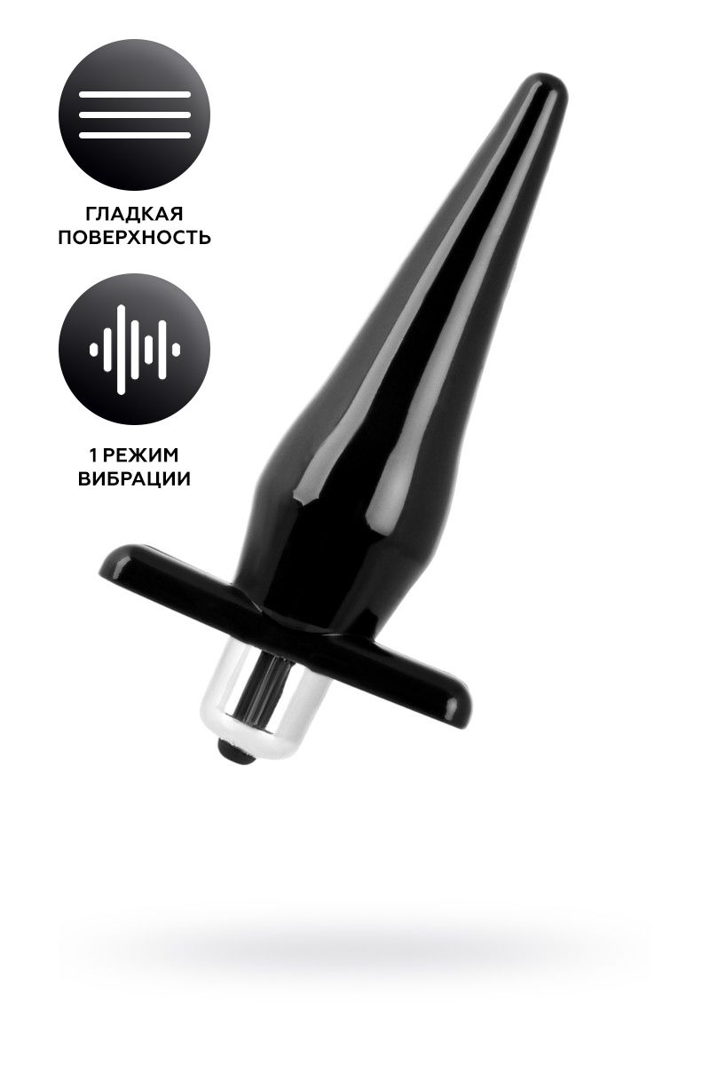 анальная втулка black&red by toyfa, tpe, черный, 12,7 см, ø 3 см в Севастополе